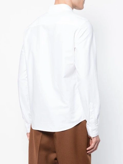 Shop Editions Mr Oxford Long Sleeve Shirt In White