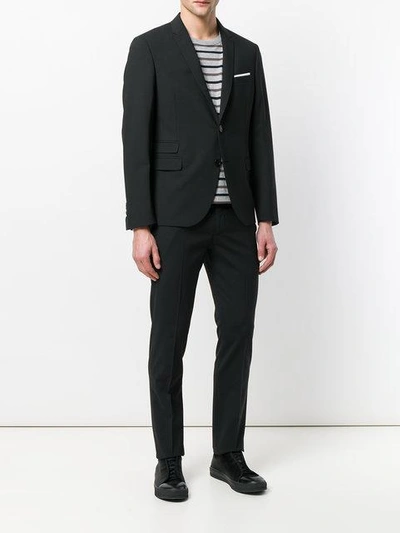 Shop Neil Barrett Two Piece Suit - Black