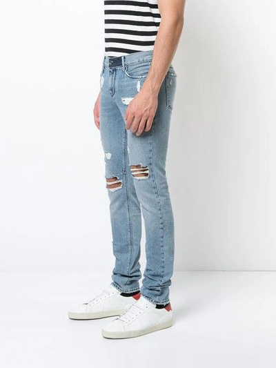 Shop Rta Ripped Slim-fit Jeans In Blue