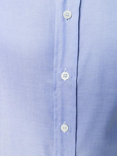 Shop Etro Button Front Shirt In Blue