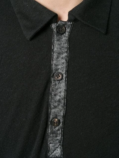 Shop Cedric Jacquemyn Layered Polo Shirt In Black