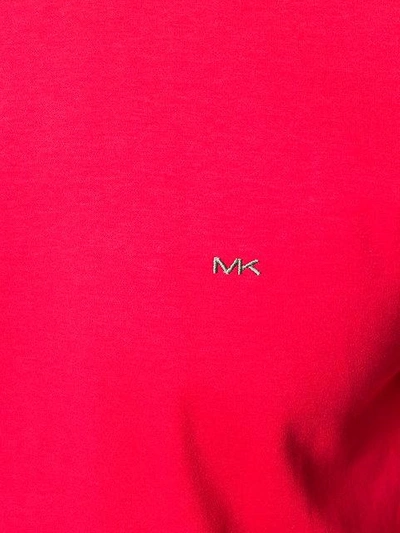 Shop Michael Kors Logo-embroidered T-shirt