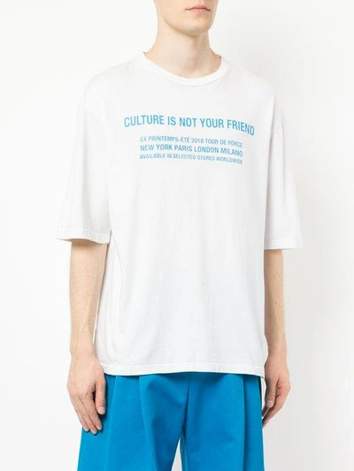 Shop Ex Infinitas Anti-culture T-shirt In White