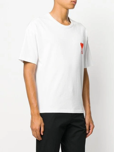 Shop Ami Alexandre Mattiussi Grosses 'ami De Coeur' T-shirt - Weiss In White