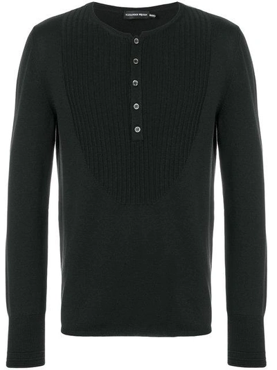 Shop Alexander Mcqueen Henley Jumper - Black