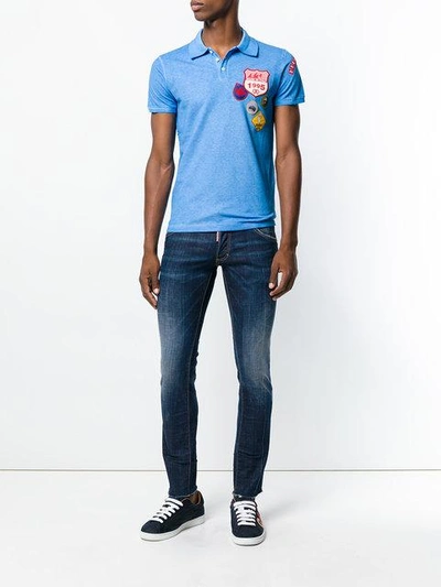Shop Dsquared2 Clement Jeans In Blue