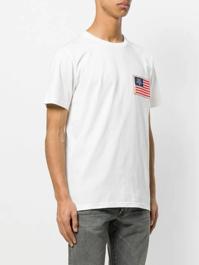 Shop Mr & Mrs Italy Flag Patch T-shirt In White