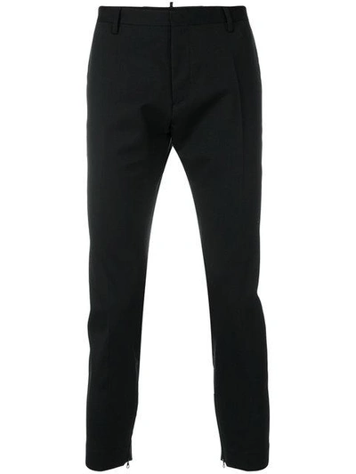 Shop Dsquared2 Slim Tailored Trousers In Black