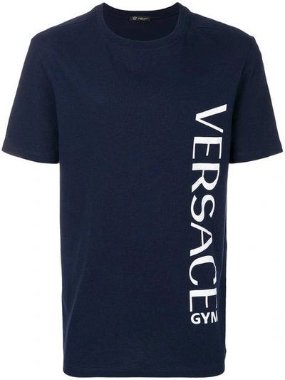 Shop Versace Gym T-shirt - Blue