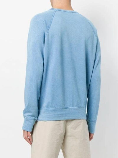 Shop Polo Ralph Lauren Faded Logo Sweatshirt - Blue