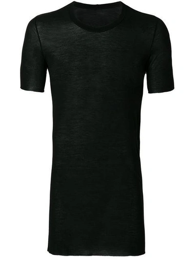 Shop Rick Owens Long Slim Fit T-shirt