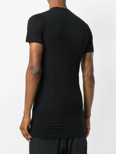 Shop Rick Owens Long Slim Fit T-shirt