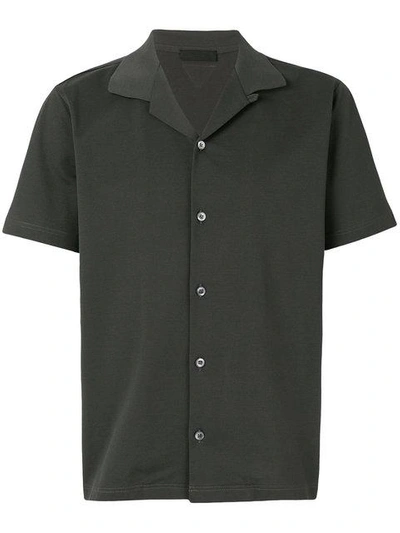 Shop Prada Open Collar Bowling Shirt