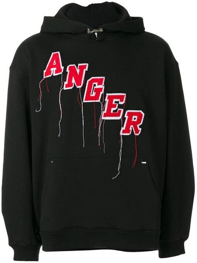 Mr. Completely Embroidered Anger Hoodie In Black | ModeSens