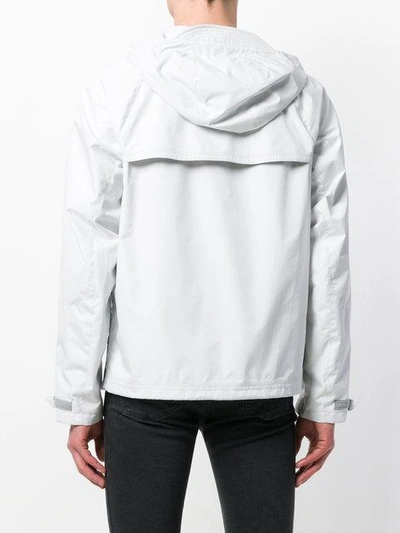 Shop Prada Lightweight Hooded Jacket In White