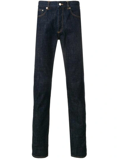 Shop Givenchy Straight Leg Jeans In Blue