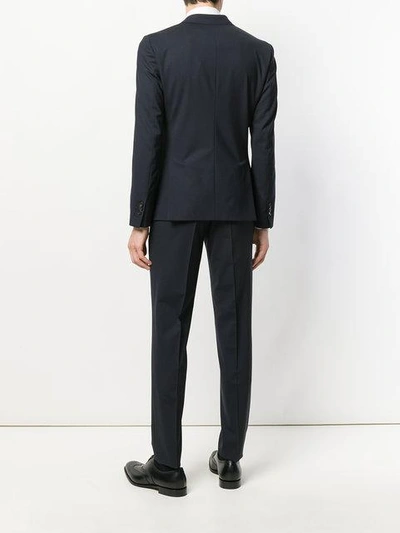 Shop Dsquared2 London Three-piece Suit In Blue