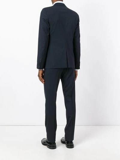 Shop Prada Light Slim Fit Suit - Blue