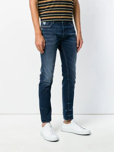 Shop Diesel Sleenker Slim-fit Jeans - Blue