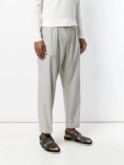 Shop Pence Regular Trousers In White