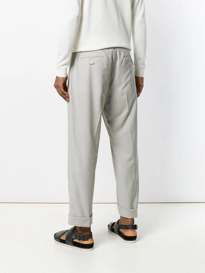 Shop Pence Regular Trousers In White