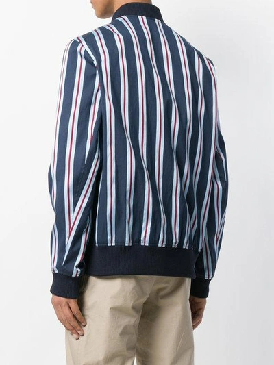 striped bomber jacket
