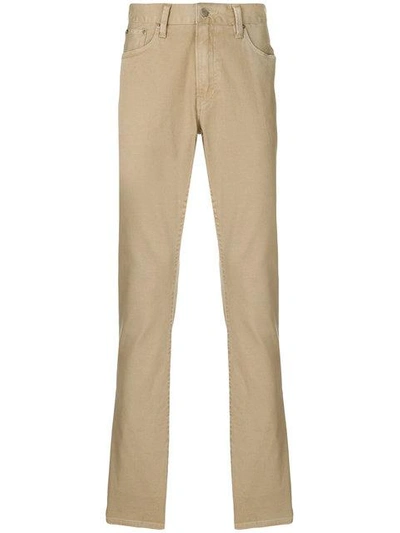 Shop Polo Ralph Lauren Regular Fit Trousers - Neutrals