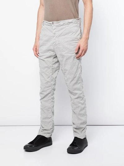 Shop Poème Bohèmien Poème Bohémien Straight Trousers - Grey