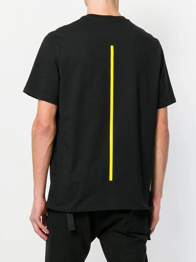 Shop Neil Barrett Contrast Stripe T-shirt