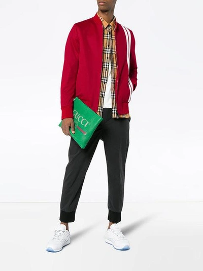 Shop Valentino Archive Stripe Track Jacket In Red