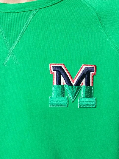 Shop Msgm Logo Patch Sweatshirt