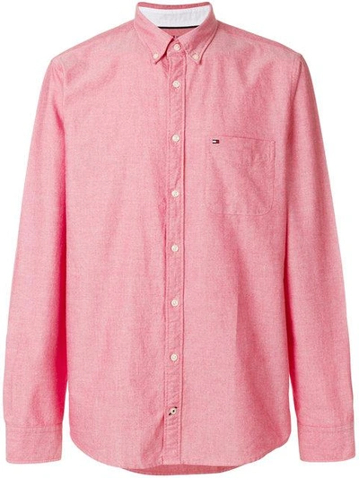 Shop Tommy Hilfiger Button-down Shirt - Red