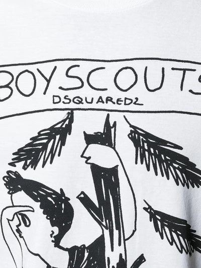 Shop Dsquared2 Boy Scout Print T