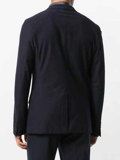 Shop Lanvin Single Breasted Blazer In Blue