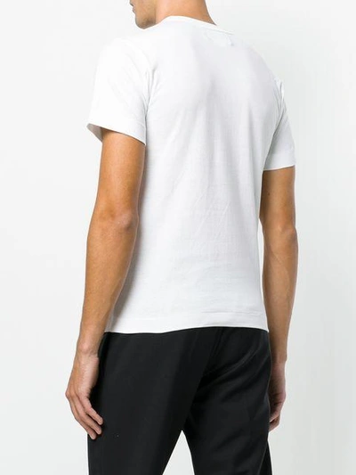 Comme Des Garçons Graphic Print T In White