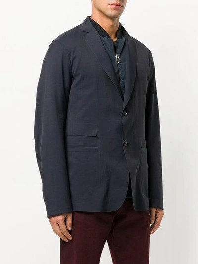 Liska Double Layer Padded Blazer Jacket - Blue In Blue