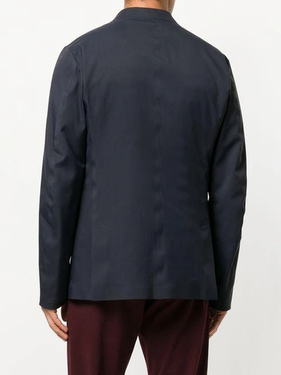 Liska Double Layer Padded Blazer Jacket - Blue In Blue