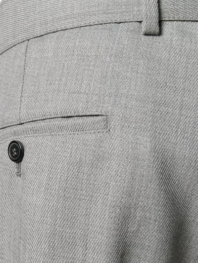 Shop Ami Alexandre Mattiussi Box Pleated Wide Trousers In Grey