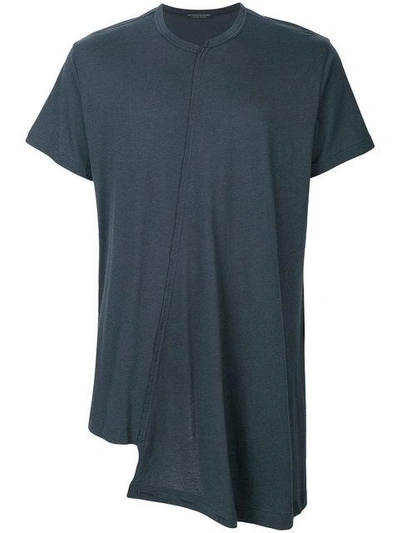Shop Yohji Yamamoto Asymmetric Hem T-shirt
