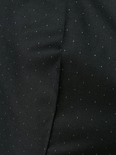 Shop Kris Van Assche Micro Polka-dot Elastic Trimmed Trousers
