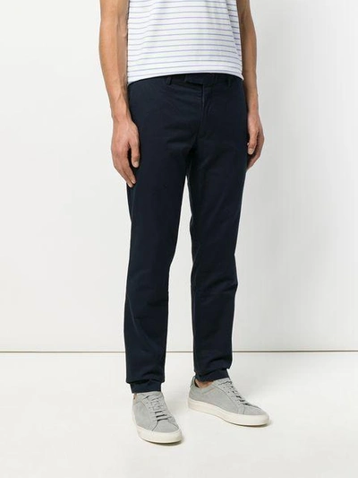 Shop Polo Ralph Lauren Slim-fit Chino Trousers In Blue