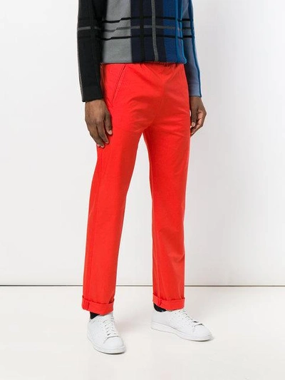 Shop Band Of Outsiders Formal Track Trousers - Red