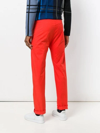 Shop Band Of Outsiders Formal Track Trousers - Red