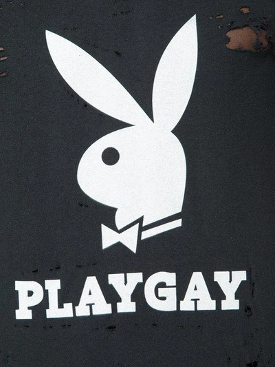 Shop Loha Vete Playgay Logo T In Black