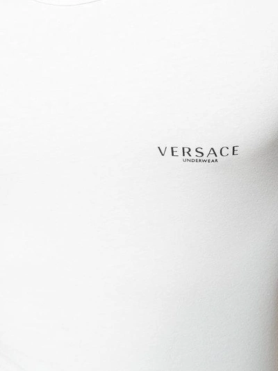 Shop Versace Logo Printed T-shirt