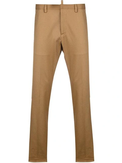 Shop Dsquared2 Classic Chino Trousers - Brown