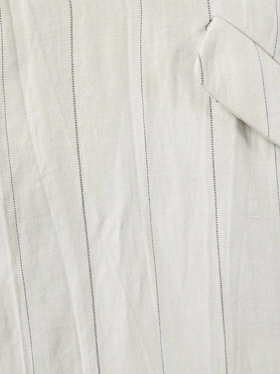 Shop Bergfabel Leichter Mantel Mit Nadelstreifen - Weiss In White