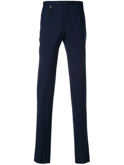 Shop Incotex Straight-leg Trousers - Blue