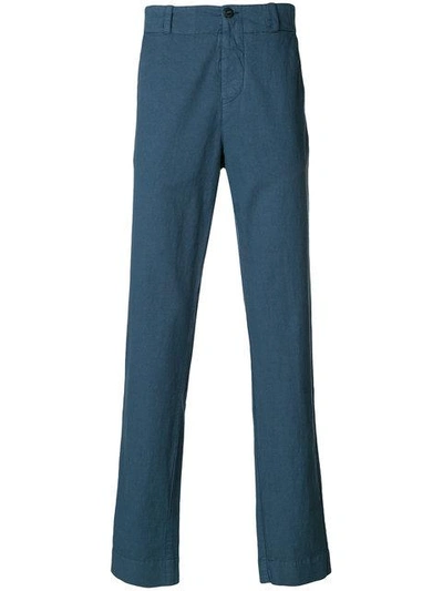 Shop Hannes Roether Regular Trousers In Blue