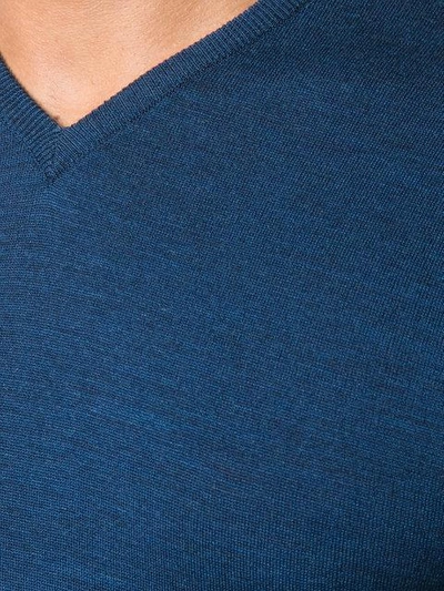 Shop John Smedley Classic Long-sleeve Sweater - Blue